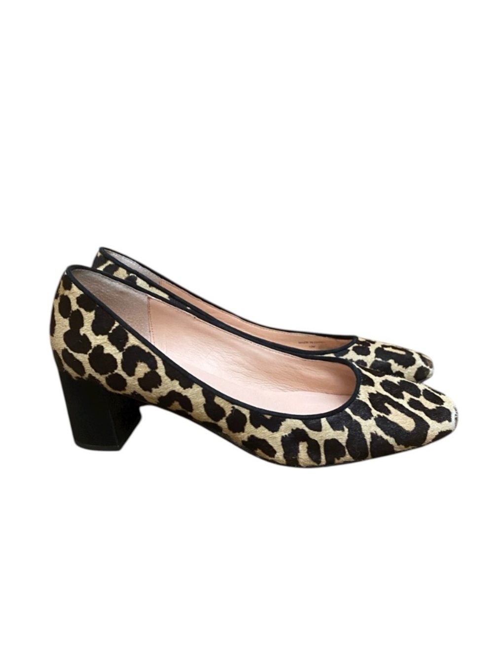 Kate Spade Womens Leopard Print Calf Hair Serene Pumps Heels Tan/Black